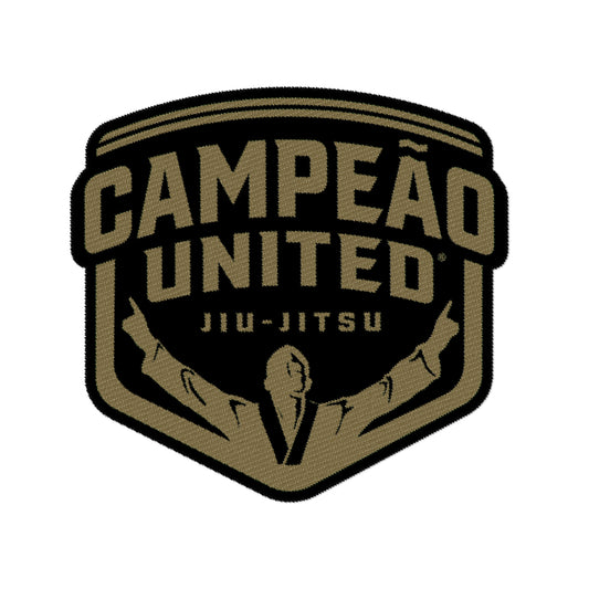 13" Campeão Back Patch // Gold & Black