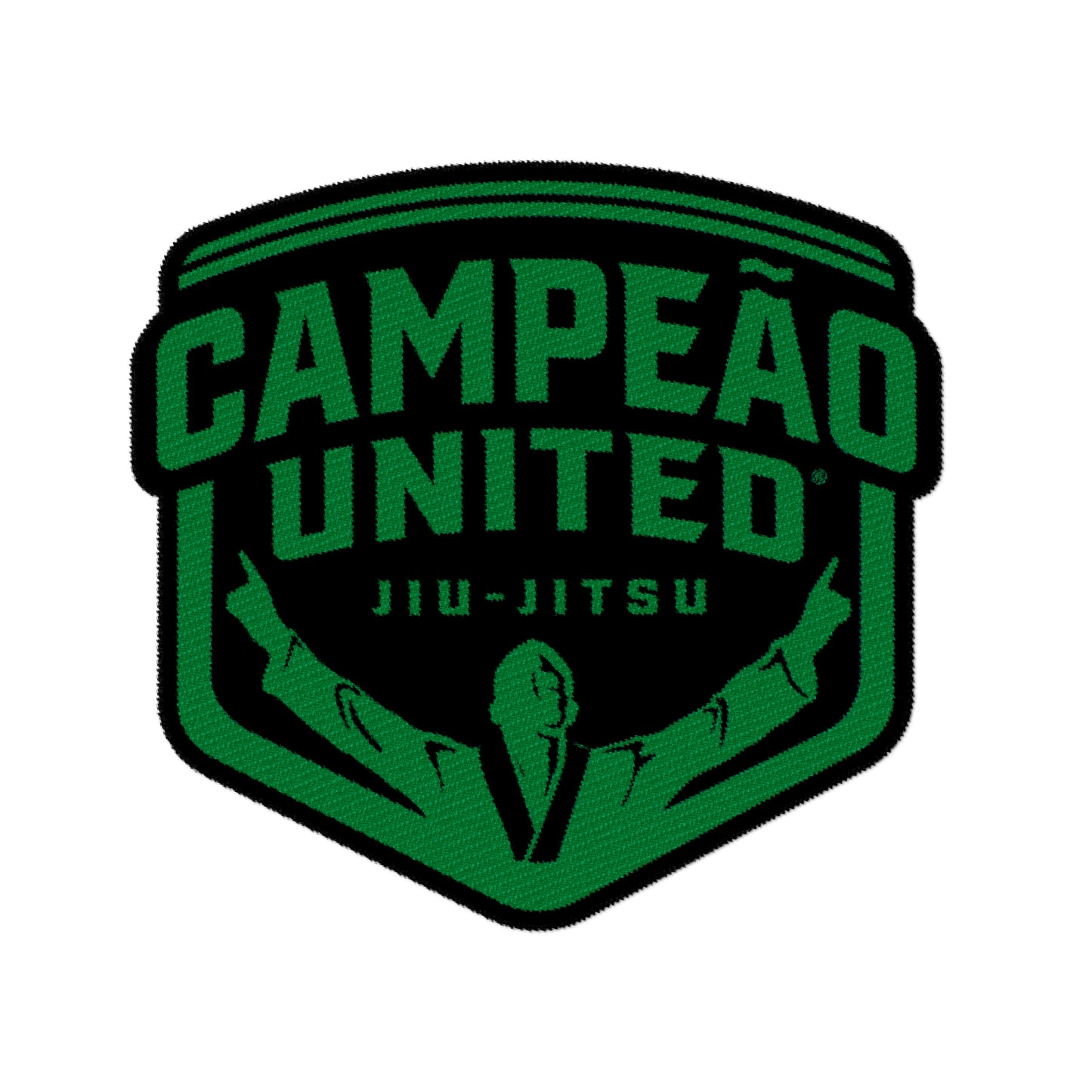 13" Campeão Back Patch // Green & Black