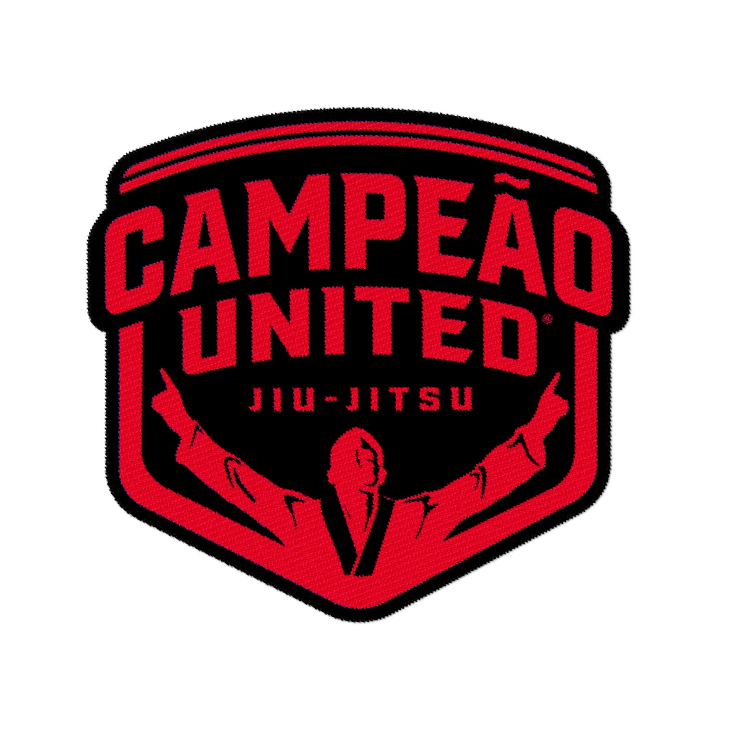 13" Campeão Back Patch // Red & Black