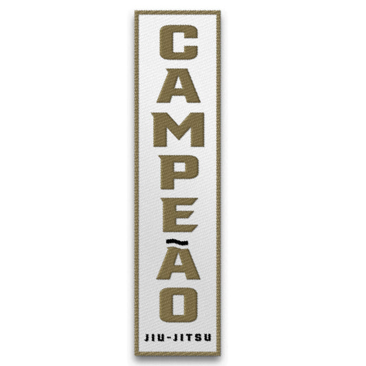 Campeão Lapel Patch // Gold & White (Youth)