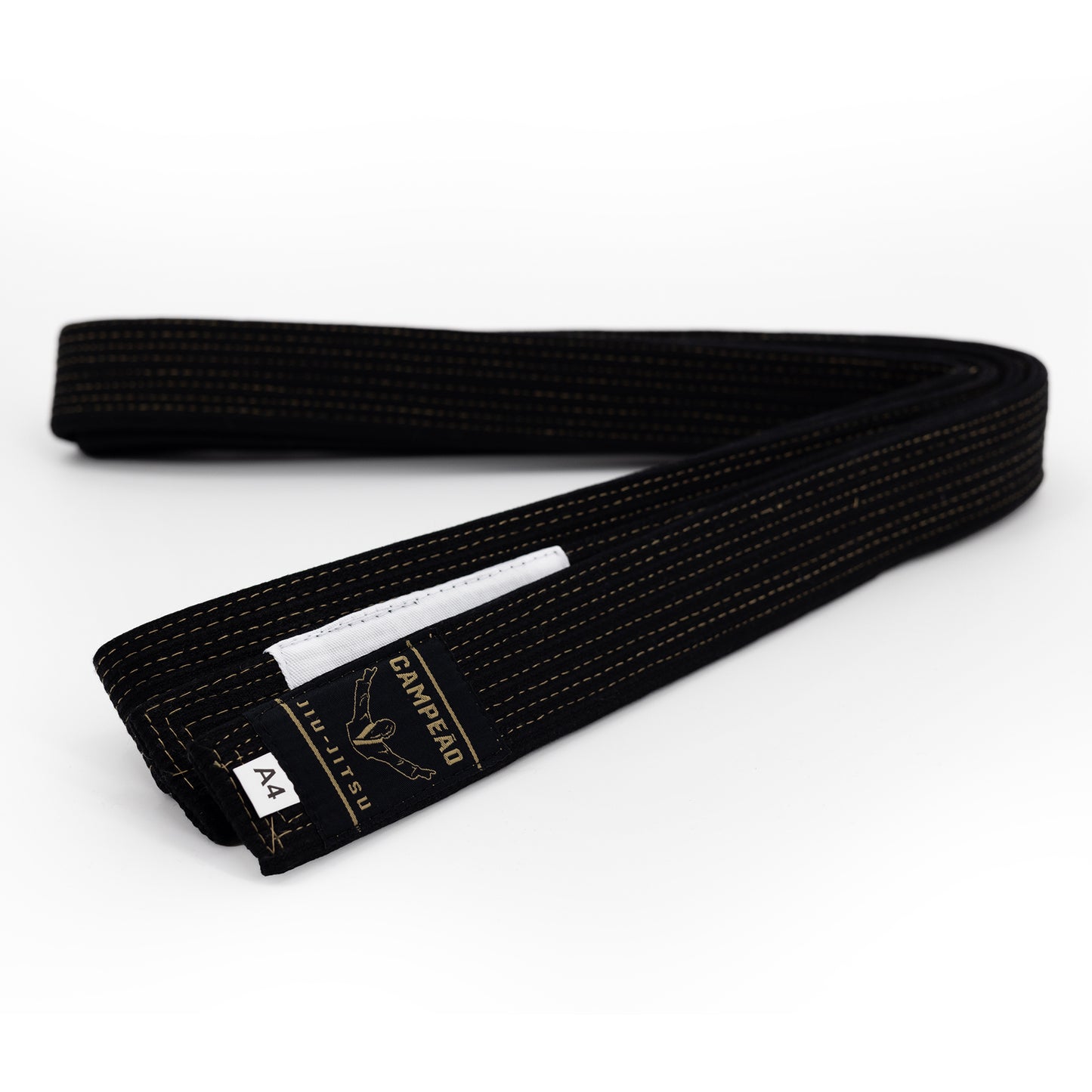 Premium Adult Jiu-Jitsu Belt // White Bar - Black Belt