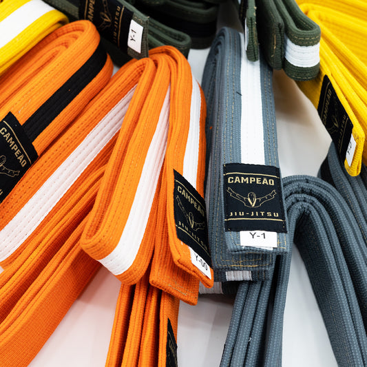 Premium Youth Jiu-Jitsu Belt // Orange - Black