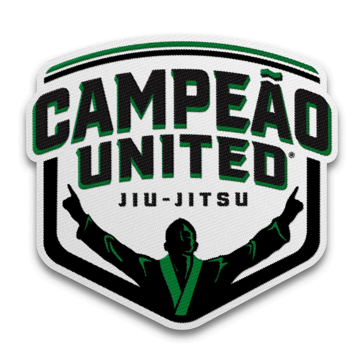 10" Campeão Back Patch // Green & White
