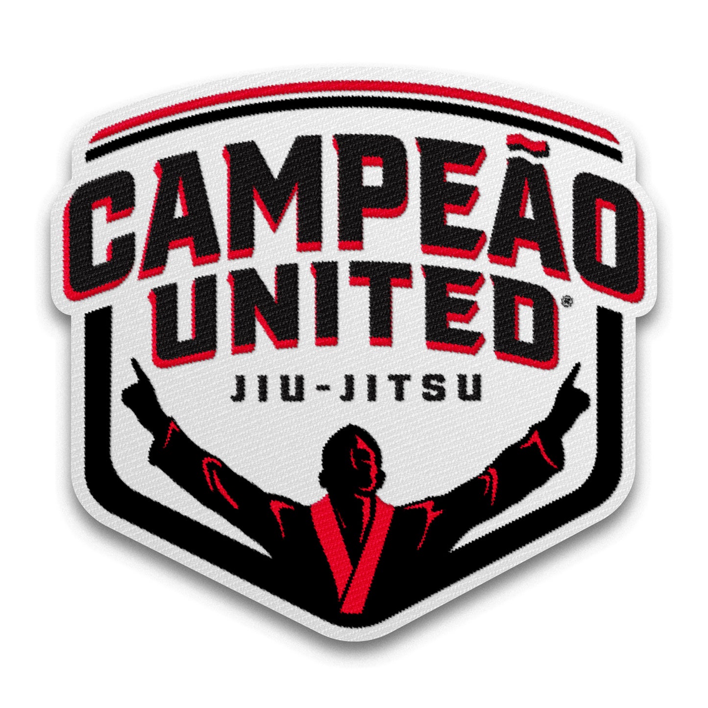 5" Campeão Patch // Red & White